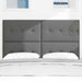 Tăblie cap cu headboard Manual Gri închis 140 cm țesătură - WALTI WALTI