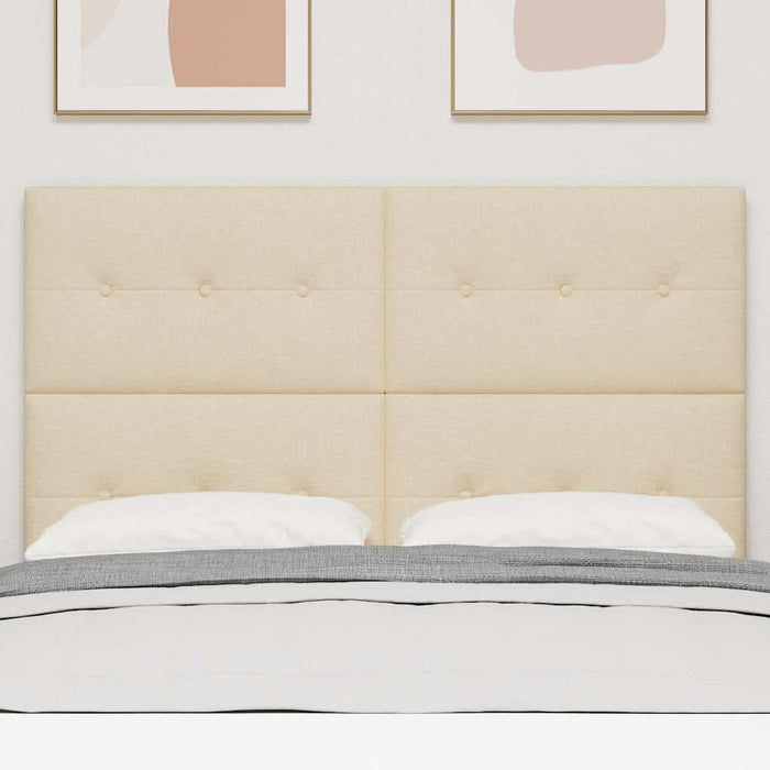 Tăblie cap cu headboard Crem 144 cm Piele artificială - WALTI WALTI