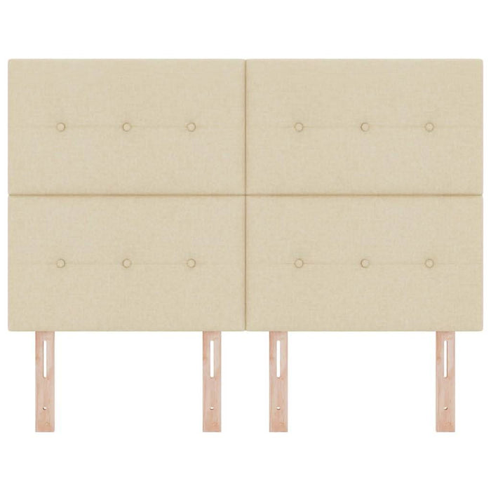 Tăblie cap cu headboard Crem 144 cm Piele artificială - WALTI WALTI