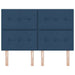Tăblie cap cu headboard albastru 144 cm Piele artificială - WALTI WALTI
