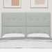 Tăblie cap cu headboard Gri deschis 144 cm Piele artificială - WALTI WALTI