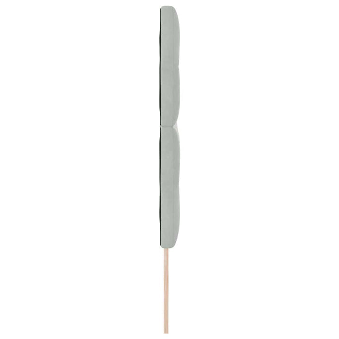 Tăblie cap cu headboard Gri deschis 144 cm Piele artificială - WALTI WALTI