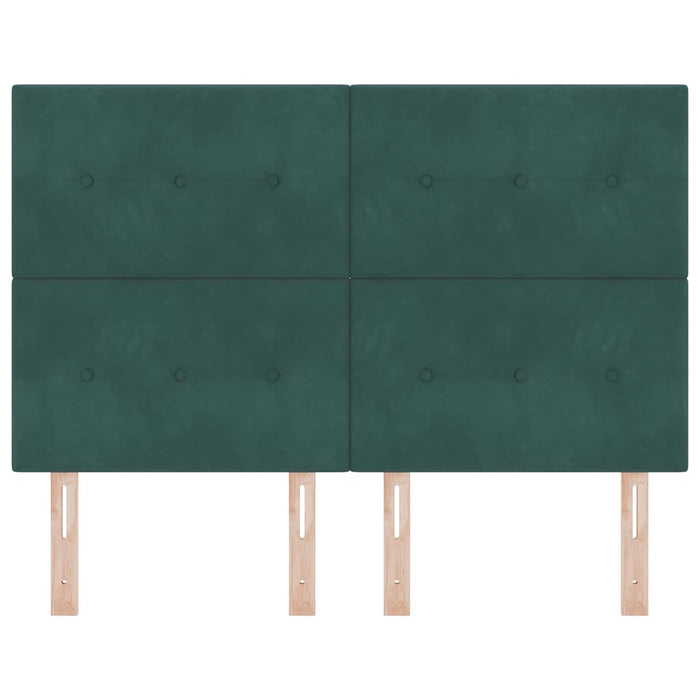 Tăblie cap cu headboard Verde închis 144 cm Piele artificială - WALTI WALTI
