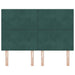 Tăblie cap cu headboard Verde închis 144 cm Piele artificială - WALTI WALTI