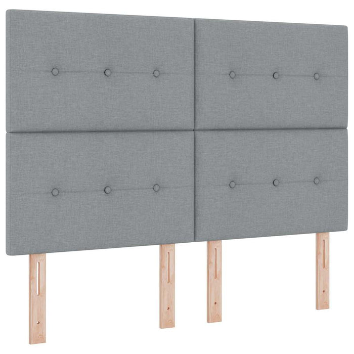 Tăblie cap cu headboard Gri deschis 160 cm Piele artificială - WALTI WALTI
