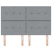 Tăblie cap cu headboard Gri deschis 160 cm Piele artificială - WALTI WALTI
