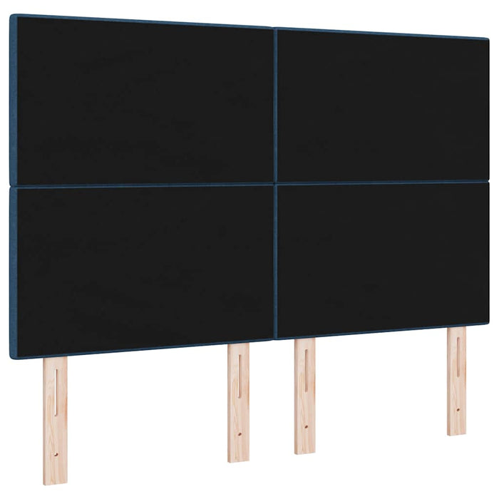 Tăblie cap cu headboard albastru 160 cm Piele artificială - WALTI WALTI