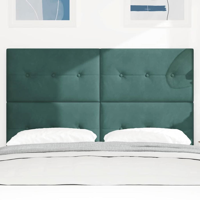 Tăblie cap cu headboard Verde închis 160 cm Piele artificială - WALTI WALTI