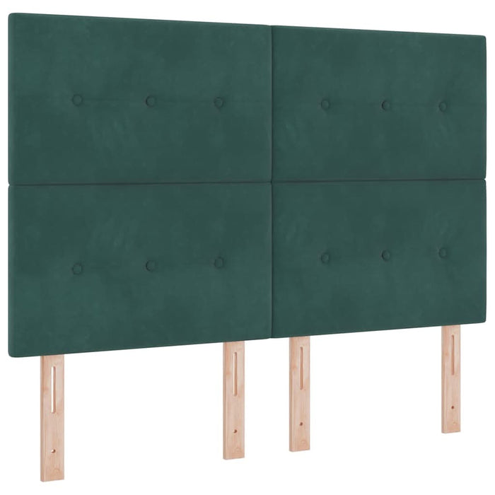 Tăblie cap cu headboard Verde închis 160 cm Piele artificială - WALTI WALTI