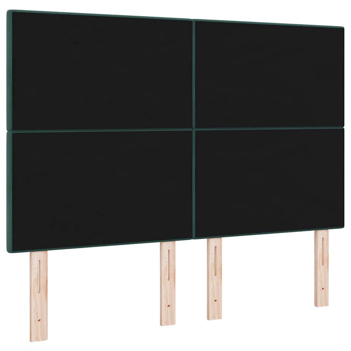 Tăblie cap cu headboard Verde închis 160 cm Piele artificială - WALTI WALTI