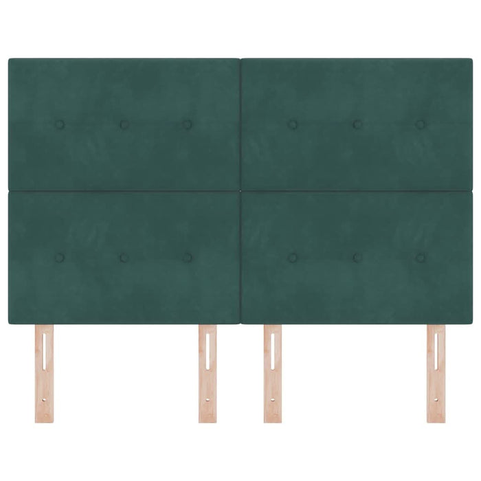 Tăblie cap cu headboard Verde închis 160 cm Piele artificială - WALTI WALTI
