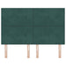Tăblie cap cu headboard Verde închis 160 cm Piele artificială - WALTI WALTI