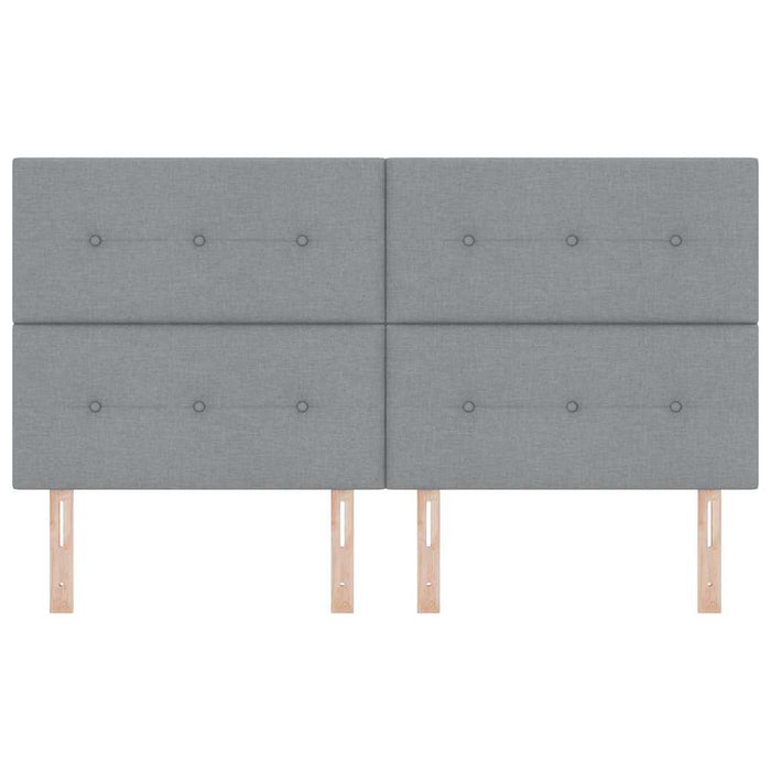 Tăblie cap cu headboard Gri deschis 180 cm Piele artificială - WALTI WALTI