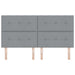 Tăblie cap cu headboard Gri deschis 180 cm Piele artificială - WALTI WALTI