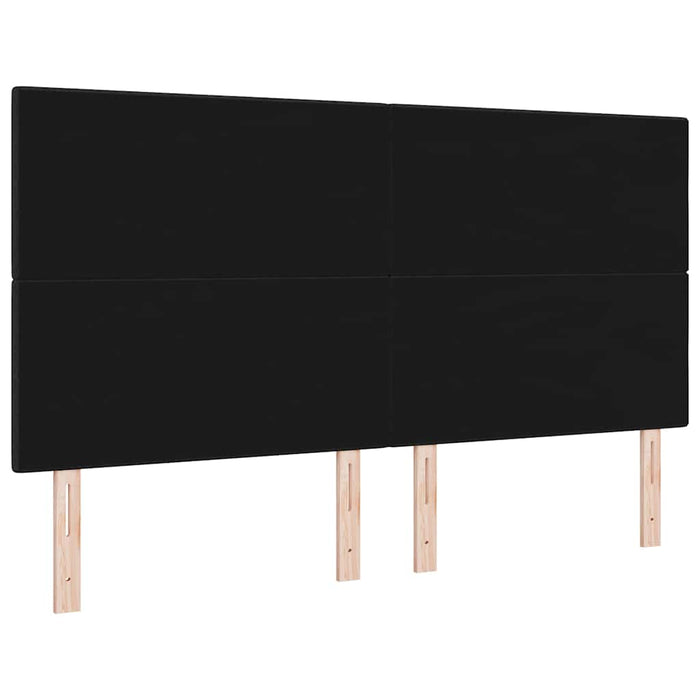 Tăblie cap cu headboard Negru 180 cm Piele artificială - WALTI WALTI