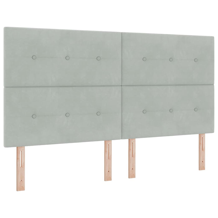 Tăblie cap cu headboard Gri deschis 180 cm Piele artificială - WALTI WALTI