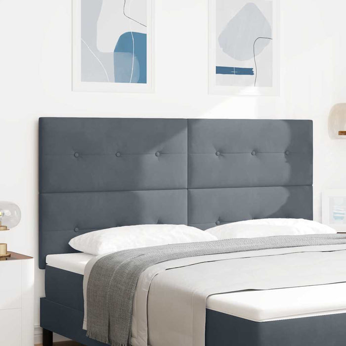 Tăblie cap cu headboard Gri închis 180 cm Piele artificială - WALTI WALTI