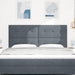 Tăblie cap cu headboard Gri închis 180 cm Piele artificială - WALTI WALTI