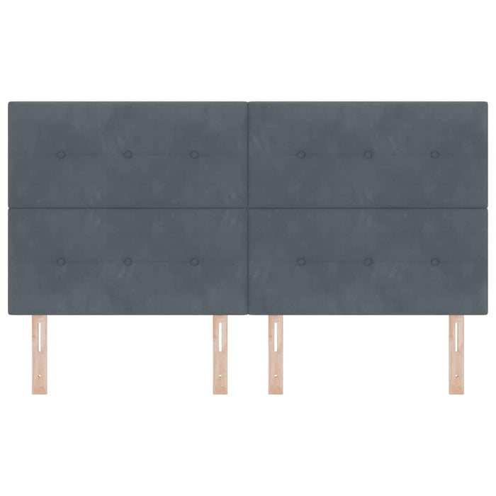 Tăblie cap cu headboard Gri închis 180 cm Piele artificială - WALTI WALTI
