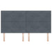 Tăblie cap cu headboard Gri închis 180 cm Piele artificială - WALTI WALTI