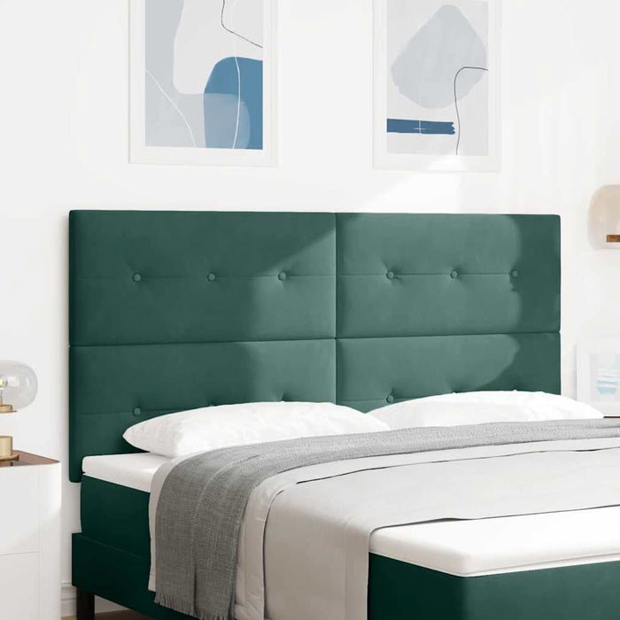 Tăblie cap cu headboard Verde închis 180 cm Piele artificială - WALTI WALTI