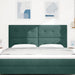 Tăblie cap cu headboard Verde închis 180 cm Piele artificială - WALTI WALTI