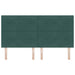 Tăblie cap cu headboard Verde închis 180 cm Piele artificială - WALTI WALTI