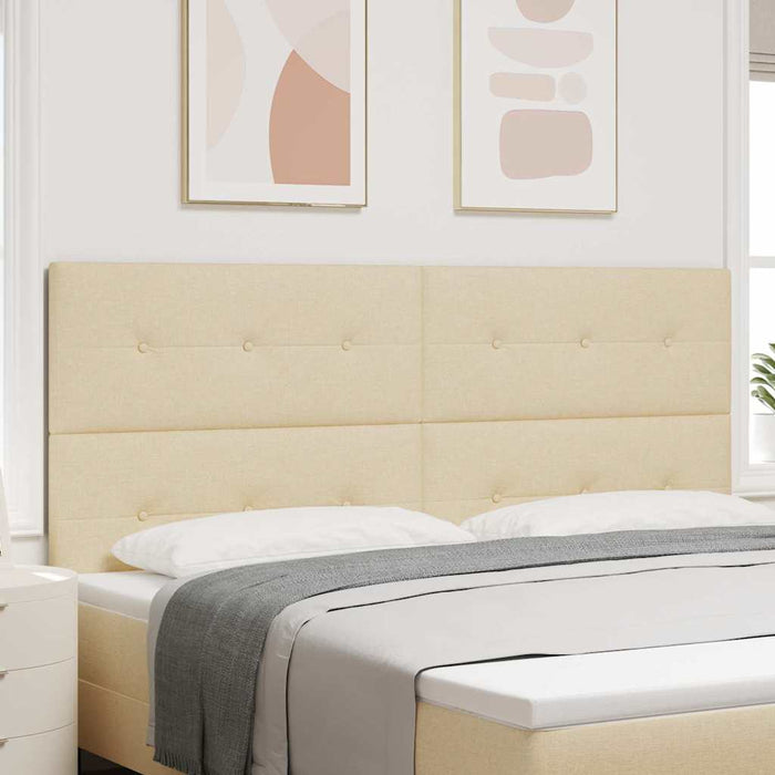Tăblie cap cu headboard Crem 200 cm Piele artificială - WALTI WALTI