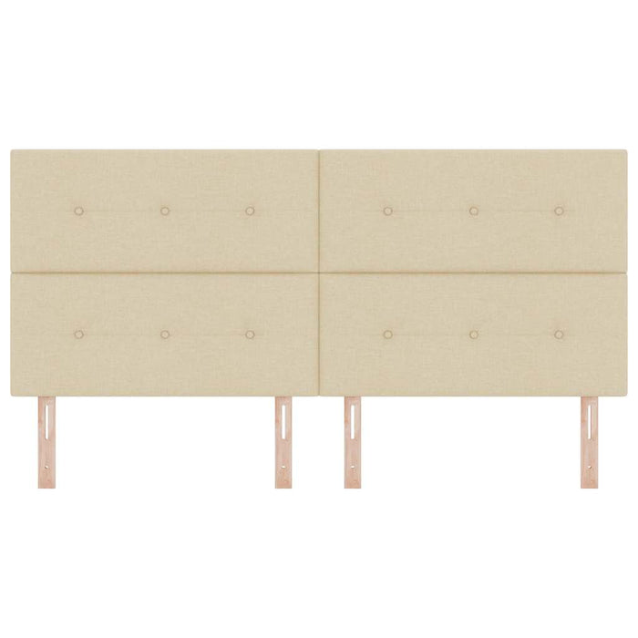 Tăblie cap cu headboard Crem 200 cm Piele artificială - WALTI WALTI