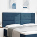 Tăblie cap cu headboard albastru 200 cm Piele artificială - WALTI WALTI