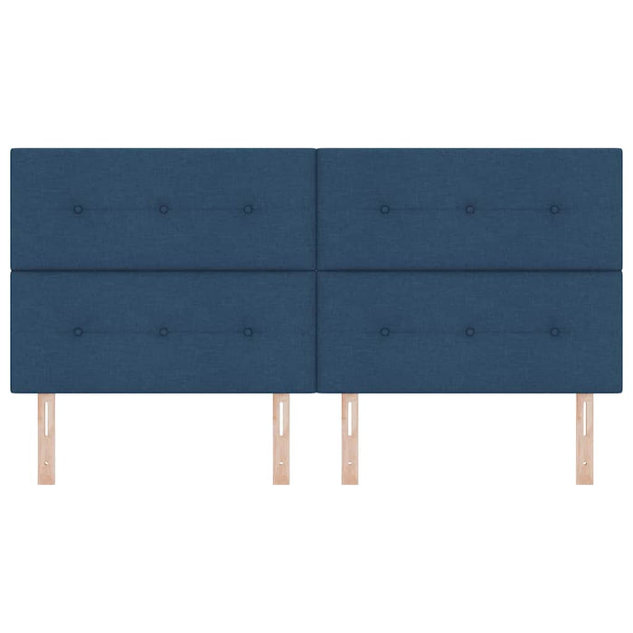 Tăblie cap cu headboard albastru 200 cm Piele artificială - WALTI WALTI