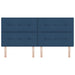 Tăblie cap cu headboard albastru 200 cm Piele artificială - WALTI WALTI