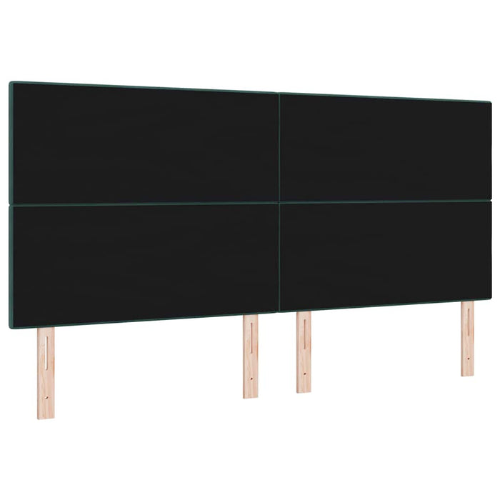 Tăblie cap cu headboard Verde închis 200 cm Piele artificială - WALTI WALTI