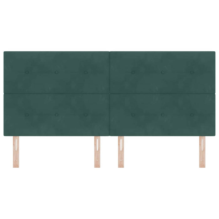 Tăblie cap cu headboard Verde închis 200 cm Piele artificială - WALTI WALTI