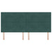 Tăblie cap cu headboard Verde închis 200 cm Piele artificială - WALTI WALTI