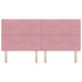 Tăblie cap cu headboard Roz 200 cm Piele artificială - WALTI WALTI
