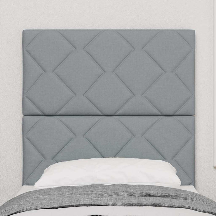 Tăblie cap cu headboard Gri deschis 80 cm Piele artificială - WALTI WALTI