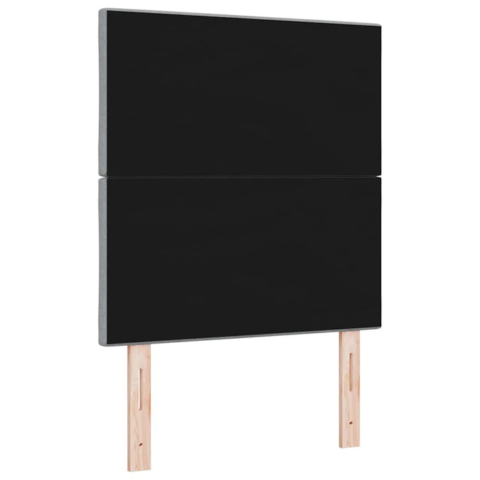 Tăblie cap cu headboard Gri deschis 80 cm Piele artificială - WALTI WALTI