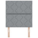 Tăblie cap cu headboard Gri deschis 80 cm Piele artificială - WALTI WALTI
