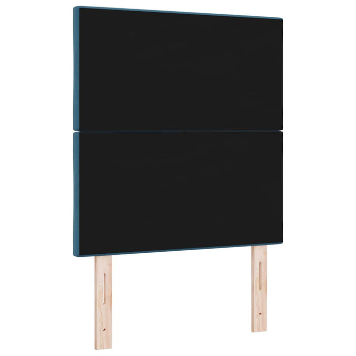 Tăblie cap Albastru închis 80 cm Catifea WALTI