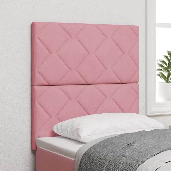 Tăblie cap cu headboard Roz 80 cm Catifea - WALTI WALTI