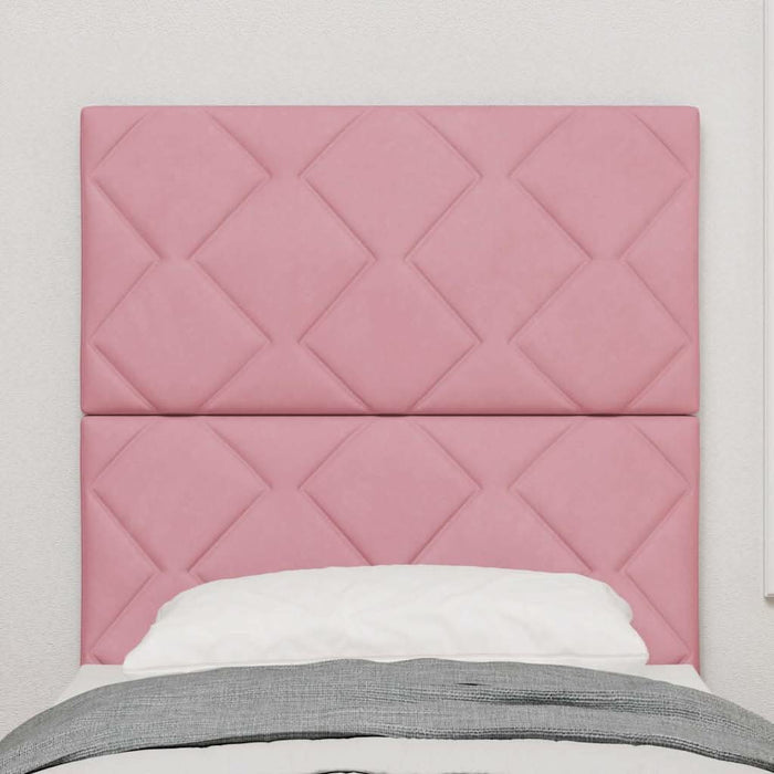 Tăblie cap cu headboard Roz 80 cm Catifea - WALTI WALTI