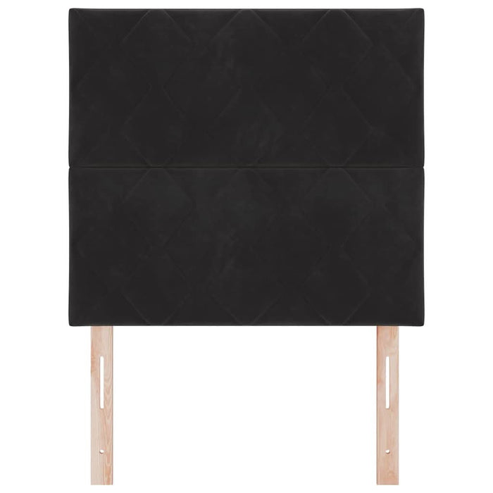 Tăblie cap Negru 100 cm Catifea WALTI