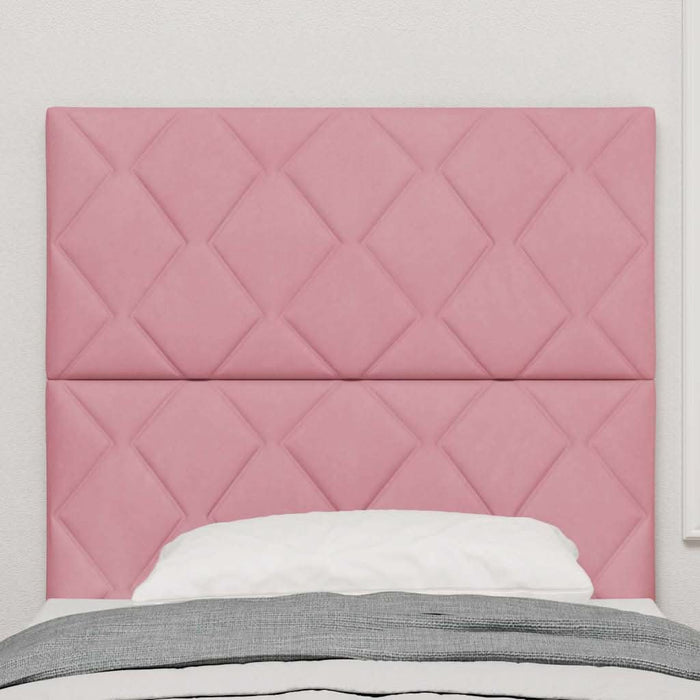 Tăblie cap Roz 100 cm Catifea WALTI