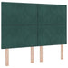 Tăblie cap cu headboard Verde închis 144 cm Catifea - WALTI WALTI
