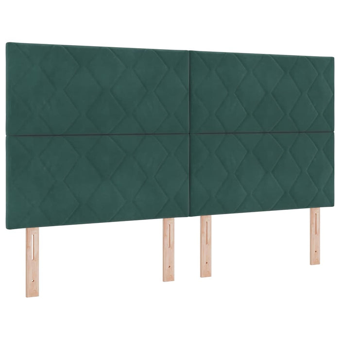 Tăblie cap Verde închis 180 cm Catifea WALTI