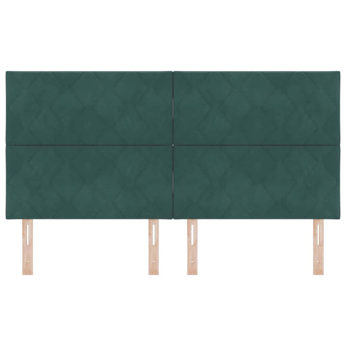Tăblie cap Verde închis 180 cm Catifea WALTI