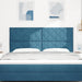 Tăblie cap cu headboard Albastru închis 180 cm Catifea - WALTI WALTI