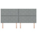 Tăblie cap cu headboard Gri deschis 200 cm Piele artificială - WALTI WALTI
