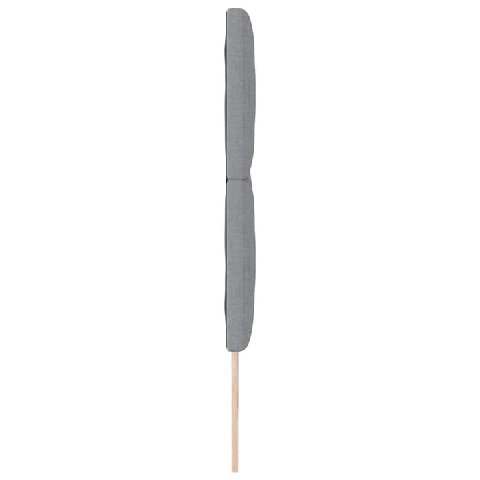 Tăblie cap cu headboard Gri deschis 200 cm Piele artificială - WALTI WALTI